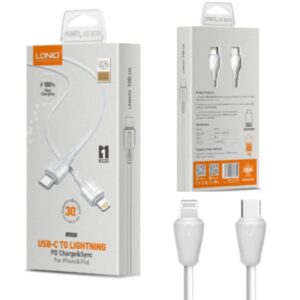 کابل شارژ سریع آیفون Ldnio LC121-I با توان 30 وات و انتقال دیتا
